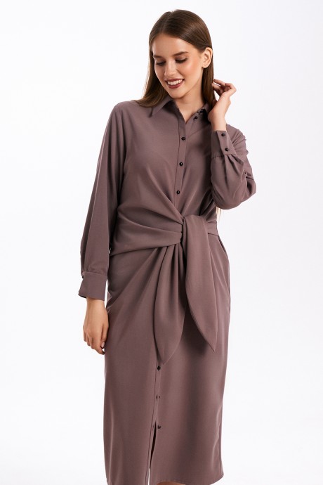 Платье Kavari 1054.1 серо-фиолетовый размер 44-60 #3