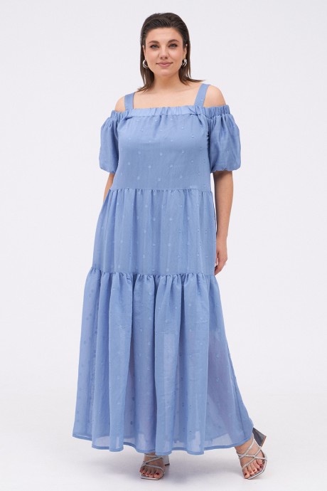 Платье Kavari 1084 голубой размер 50-60 #2