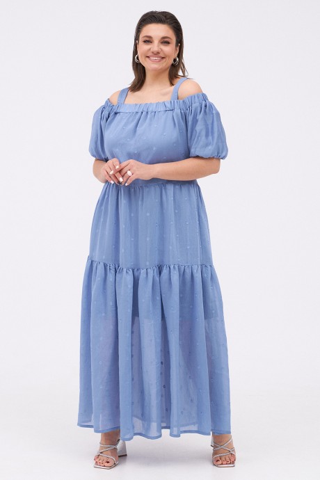 Платье Kavari 1084 голубой размер 50-60 #3