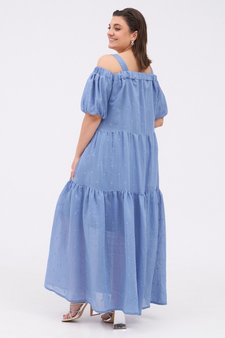 Платье Kavari 1084 голубой размер 50-60 #6
