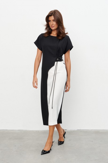 Платье Kavari 1134 черно-белый размер 46-56 #2