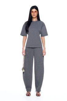 Брючный костюм Kavari 8055 двойка серый меланж