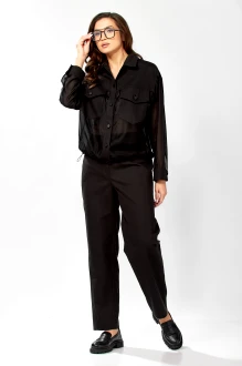 Брючный костюм Kavari 8059 двойка черный