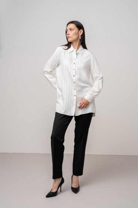 Блузка Центр Моды В-4102 белый в полоску размер 44-56 #2