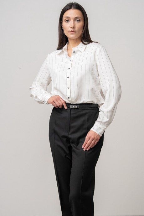 Блузка Центр Моды В-4102 белый в полоску размер 44-56 #7