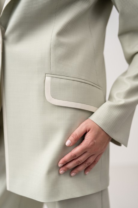 Жакет (пиджак) Центр Моды Пш-4135 эвкалипт размер 44-56 #4