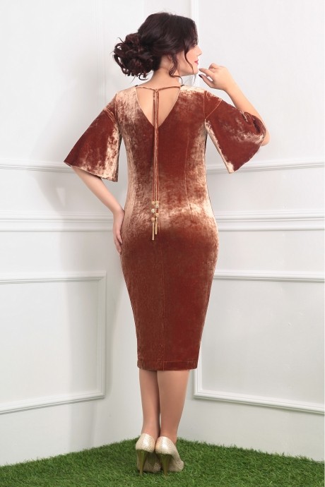 Вечернее платье Мода Юрс 2315 коричневый размер 48-52 #3