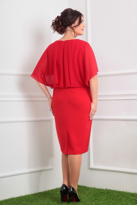 Вечернее платье Мода Юрс 2379 красный размер 52-58 #3