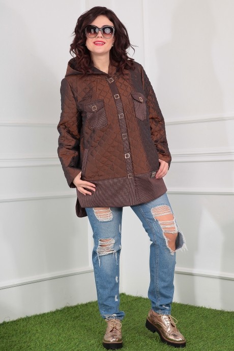 Куртка Мода Юрс 2381 коричневый размер 52-56 #1