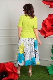 Мода Юрс 2328 салат + юбка в цветы #3