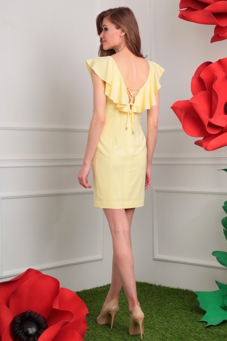 Вечернее платье Мода Юрс 2416 желтый размер 44-48 #3