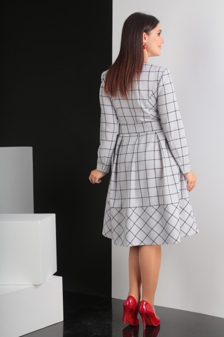 Платье Мода Юрс 2418 серый размер 48-52 #3