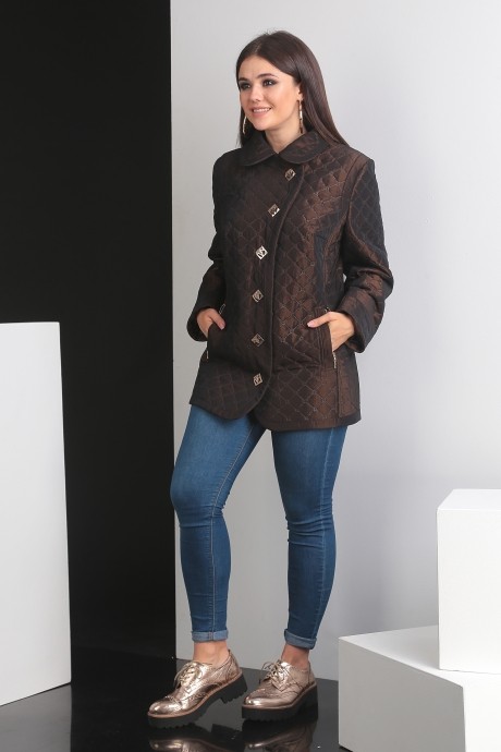 Куртка Мода Юрс 2234 коричневый размер 54-58 #4