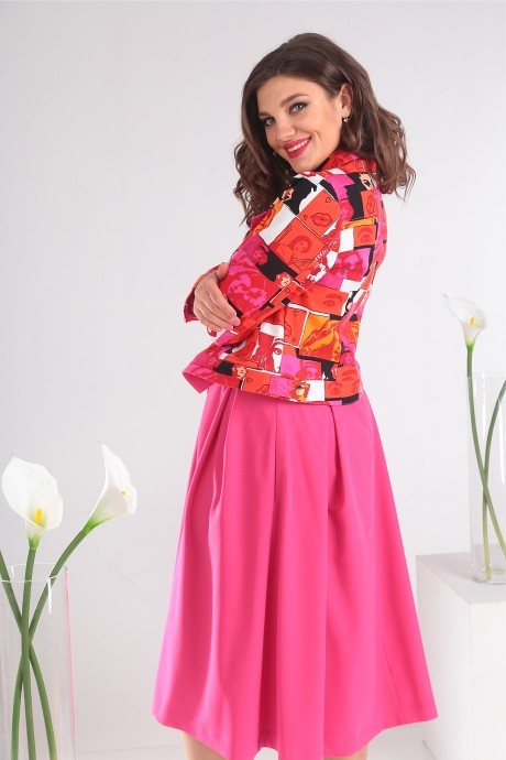 Костюм/комплект Мода Юрс 2400 розовый размер 48-52 #5