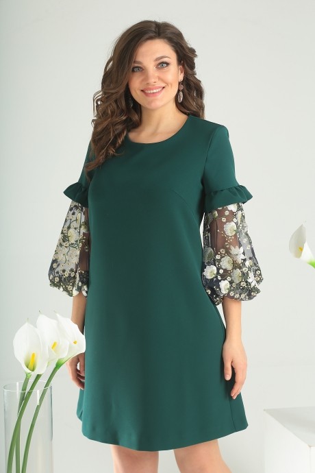 Вечернее платье Мода Юрс 2409 зелёный размер 48-54 #4