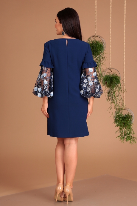 Вечернее платье Мода Юрс 2409 синий размер 48-54 #4