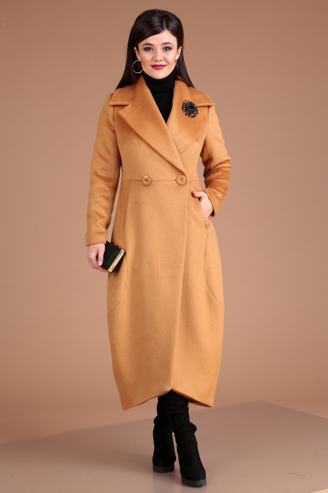 Пальто Мода Юрс 2519 -1 кэмел размер 46-50 #1