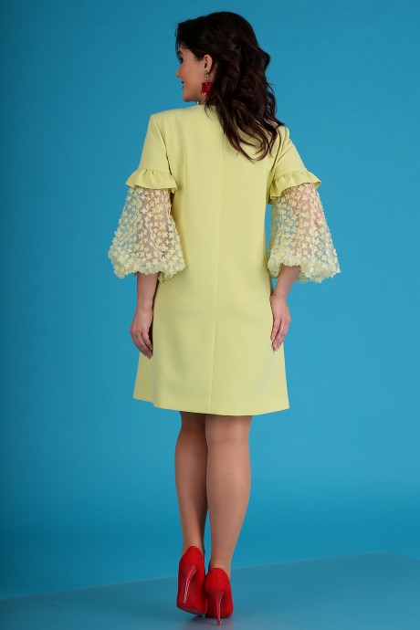 Вечернее платье Мода Юрс 2409 нежно жёлтый размер 46-50 #4
