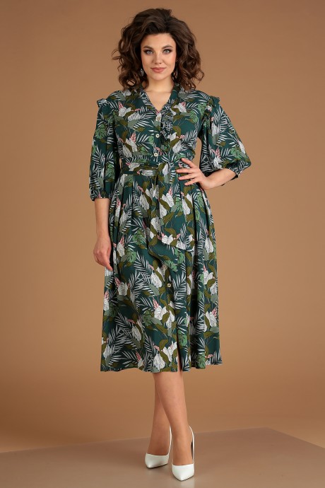 Платье Мода Юрс 2551 зеленый размер 46-50 #1