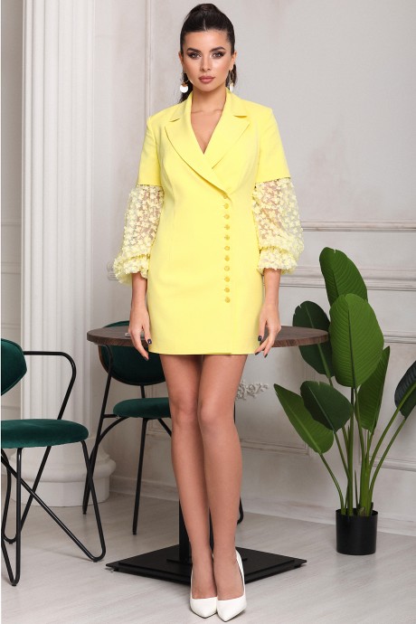 Платье Мода Юрс 2686 желтый размер 44-48 #3