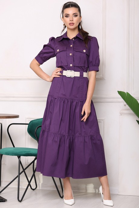 Платье Мода Юрс 2675 фиолетовый размер 46-50 #1