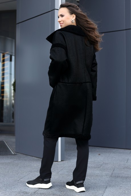 Пальто Мода Юрс 2715 чёрный размер 46-54 #4