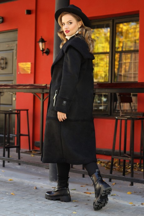 Пальто Мода Юрс 2714 черный размер 48-54 #3