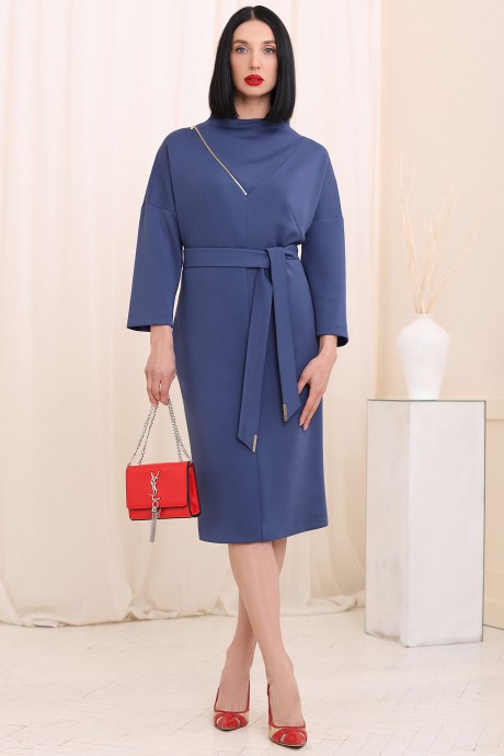 Платье Мода Юрс 2741 синий размер 48-52 #1