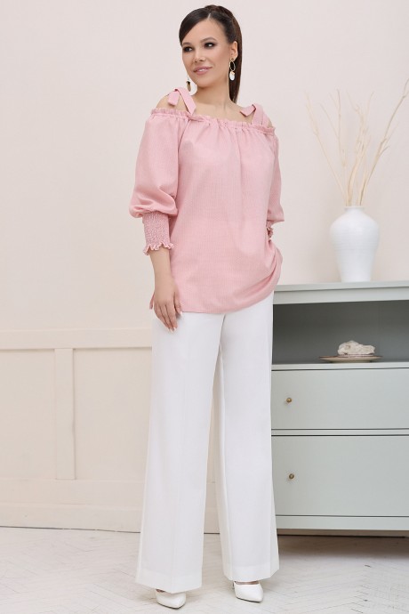 Костюм/комплект Мода Юрс 2748 розово-белый размер 46-52 #1