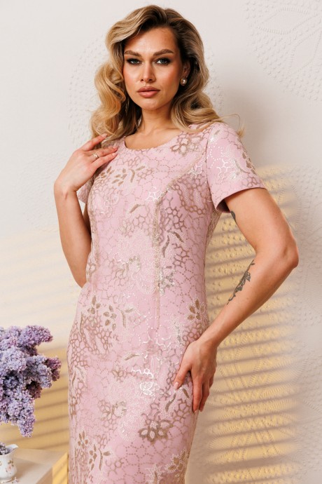 Костюм Мода Юрс 2754 розовый размер 48-52 #4