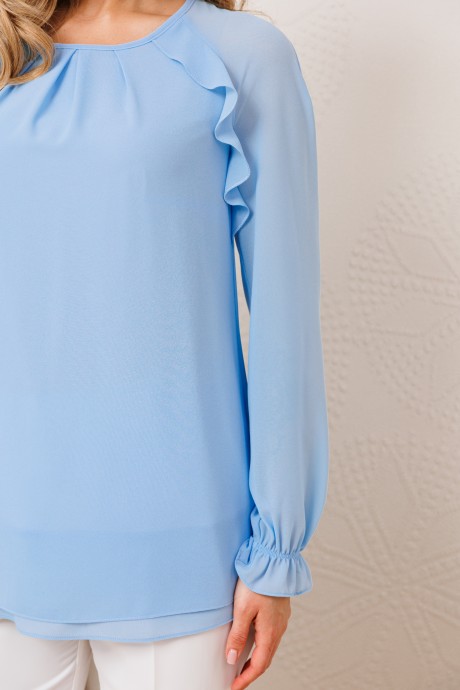 Блузка Мода Юрс 2694b голубой размер 46-54 #2