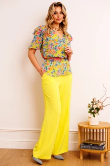 Брючный костюм Мода Юрс 2904 желтый