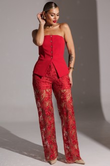 Брюки Мода Юрс 2953 красный