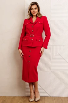 Юбочный костюм Мода Юрс 2935 красный