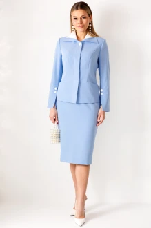 Юбочный костюм Мода Юрс 2971 голубой