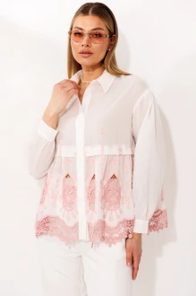 Блузка Мода Юрс 2979 молочно-розовая