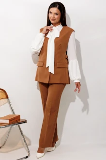 Брючный костюм Мода Юрс 2961 ореховый