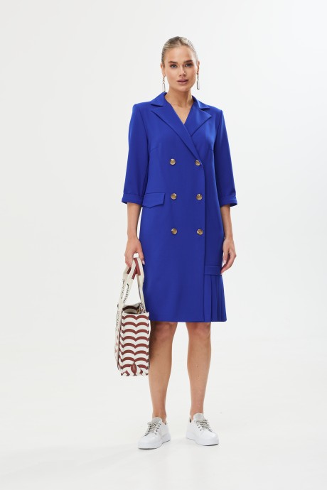 Платье Твой Имидж 1667 синий размер 46-56 #2