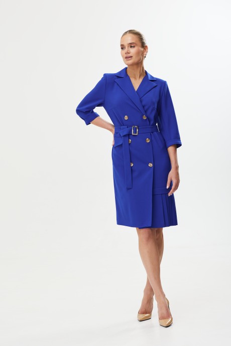 Платье Твой Имидж 1667 синий размер 46-56 #4