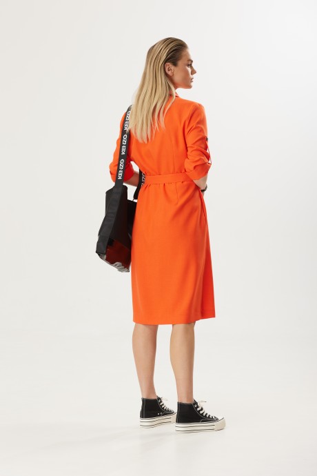 Платье Твой Имидж 1788 оранжевый размер 44-54 #5