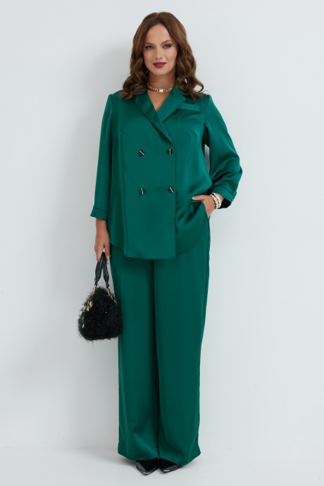 Костюм/комплект Твой Имидж 2272 двойка изумруд размер 48-52 #4