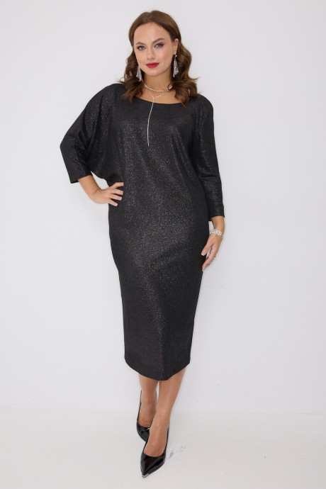 Вечернее платье Твой Имидж 2278 черный размер 52-60 #2