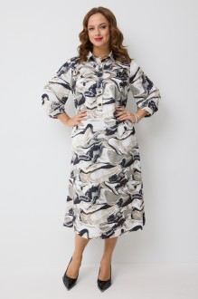 Платье Твой Имидж 2280 молочный с принтом