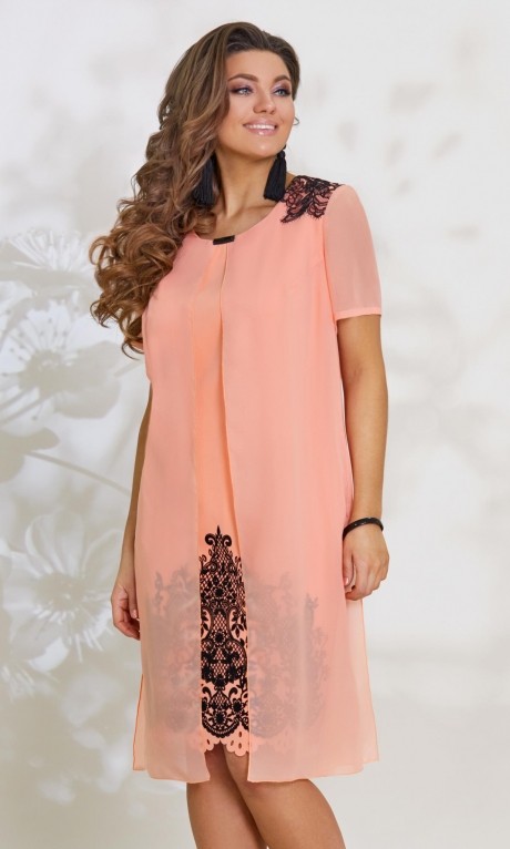 Вечернее платье Vittoria Queen 7953 персик размер 52-60 #1