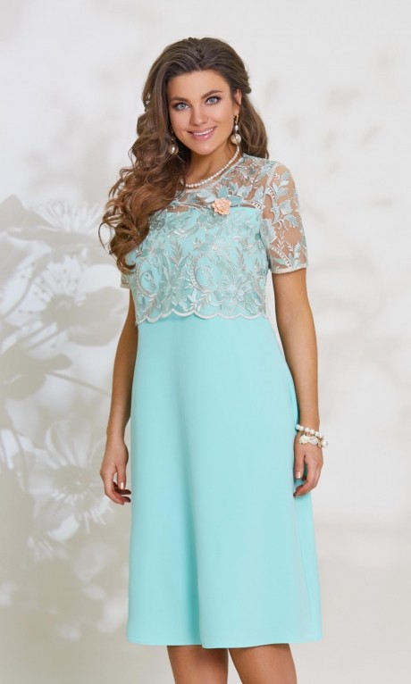 Вечернее платье Vittoria Queen 8233 мята размер 50-58 #1