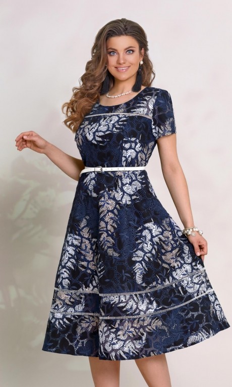 Vittoria Queen 8943 цветочный принт (синий) #1