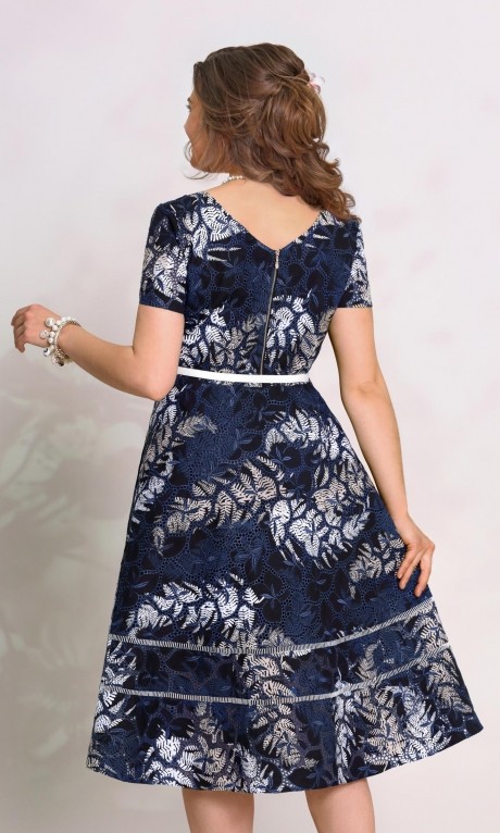 Vittoria Queen 8943 цветочный принт (синий) #2