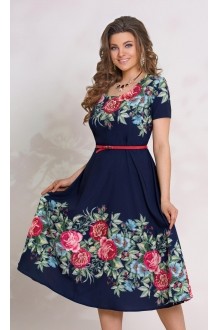 Vittoria Queen 8833 синий+цветочный принт #1