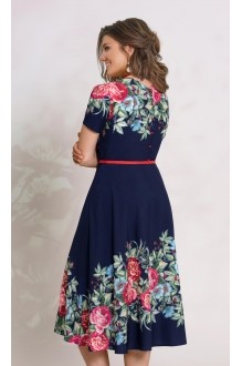 Vittoria Queen 8833 синий+цветочный принт #2