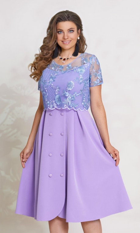 Вечернее платье Vittoria Queen 5953 -5 темная сирень размер 48-62 #1